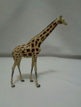 Antique Prewar Britains England Zoo Giraffe Lead Toy Paint
