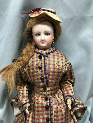 16 " Empress Eugenie Smiling Bru Antique French Fashion Doll - Shoulder Chip