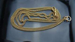 Vintage Gold filled pocket watch double Chain Fob 16 inch (32) 2