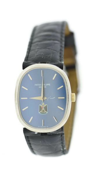 Patek Philippe Ellipse Iraqi Eagle Blue Dial 18k White Gold Watch 4226 Archives