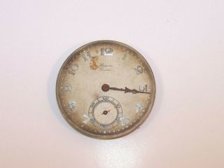 Vintage Plojoux Geneve 17 Jewel 8296 Pocket Watch Movement for parts/repair 4