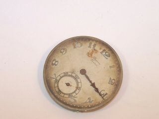 Vintage Plojoux Geneve 17 Jewel 8296 Pocket Watch Movement for parts/repair 6