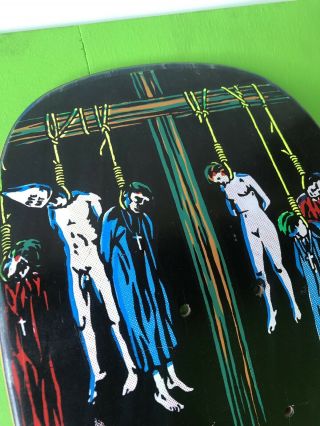 NOS Vintage 1991 NATAS KAUPAS Devil Worship Skateboard Deck 101 FROM Marc Mckee 6