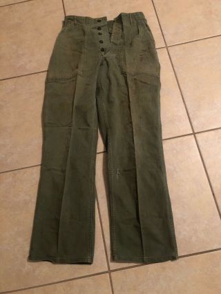 Vtg 40s Ww2 Us Army Usmc Utility Trousers Pants