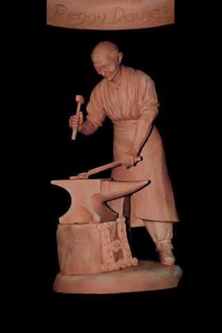 Antiques Roadshow Blacksmith Figure Peggy Davies Doulton Artist Terracotta