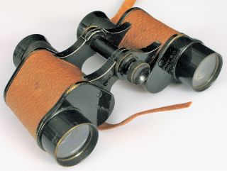 Antique Bausch Lomb Wwi Army Signal Corps Binoculars W Leather Case