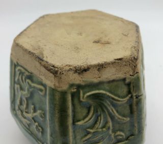 Antique 19th C Green Chinese Shiwan Pottery 3 - 3/4 