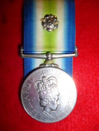 Falklands War South Atlantic Medal 1982,  With Rosette To The Scots Guards