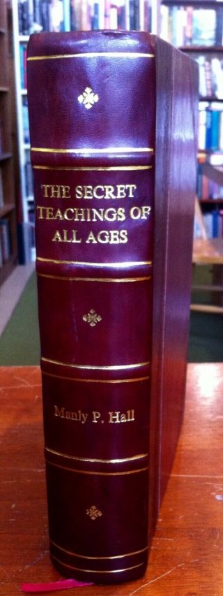 Manly Hall Secret Teachings Of All Ages Fine Binding Leather Ancient Mysteries