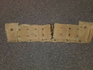 Wwi Pre Wwi Us Army M1910 Mills Cartridge Belt With Eagle Snaps