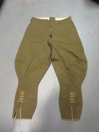 Wwi Doughboy Wool Trousers Breeches 1918
