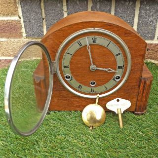 Art Deco Westminster Chime Clock - 8 Day British Made - Order Chimes