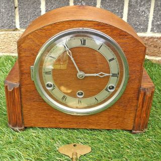Art Deco Westminster Chime Clock - 8 Day British Made - Order Chimes 3