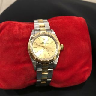 Vintage Rolex,  Ladies Two Tone,  Stainless And Gold Oyster Perpetual 100