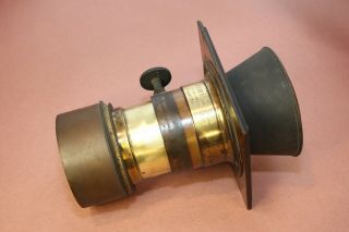 Rare Antique Jamin Paris Opticien Brevete 1213 Vintage Brass Lens Collectible 2