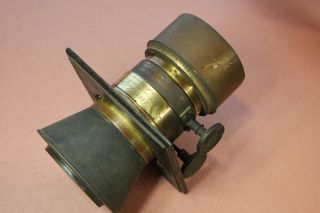 Rare Antique Jamin Paris Opticien Brevete 1213 Vintage Brass Lens Collectible 3