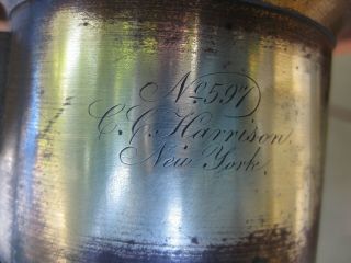 Rare Antique C.  C.  Harrison Brass Lens 1800 ' s Collectible York USA 597 5