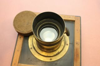 Rare Antique C.  C.  Harrison Brass Lens 1800 ' s Collectible York USA 597 6