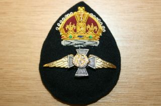 British Royal Air Force Chaplain Officers Cap Badge Bullion Scarce Ww2 Kc Raf