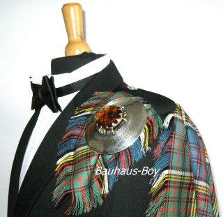 Fly Plaid Tartan Anderson Ancient 16oz Worsted Wool Kilt Made In Scotland Adult