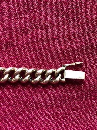 Antique Fench 14K Yellow Gold Curb Chain Bracelet 12.  7 grams 8