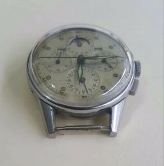 Universal Geneve Tri - Compax Men ' s Vintage Chronograph Wristwatch Steel 4