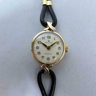 Vintage Ladies 9 Ct Gold Rolex Wristwatch C.  1957