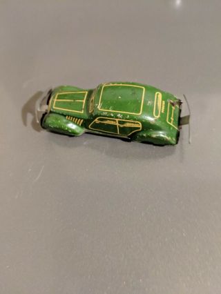 Vintage Marx Tin Litho Foreign Toy Car Wind Up 4.  5 "