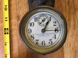 Antique 1900s Minneapolis Clock & Thermostat Regulator