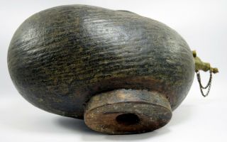 Antique Coco De Mer Half Nut Priest Kamandal Water Pot Seychelles.  G53 - 432 US 9