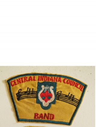 Boy Scouts America,  Patch,  Central Indiana Council,  Band,