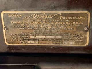 Antique EDISON OPERA CYLINDER phonograph CYGNET HORN 10 model A serial 238 3