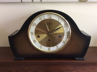 Vintage Bentima 8 Day Mantel Clock For Repair