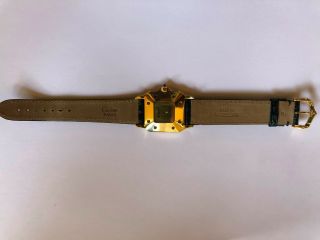 Cartier Vintage Santos Automatique 18K Yellow Gold Diamond Watch 8