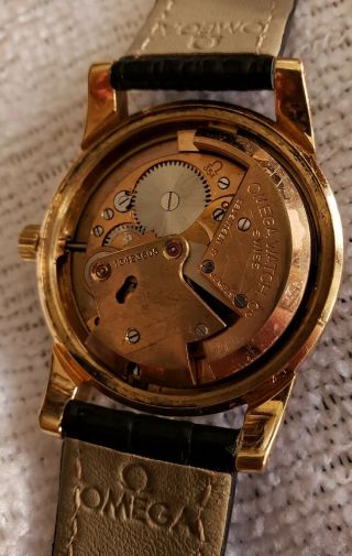 Vintage Mens 18k Solid Gold Omega seamaster Automatic Wristwatch 11
