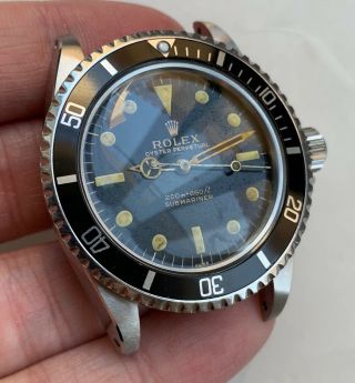 1960 ' s Vintage Rolex Submariner ref.  5513 Gilt Underline Pointed Crown Guards 3