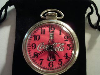Vintage 16s Westclox Coca Cola Theme Dial & Case Runs Well.