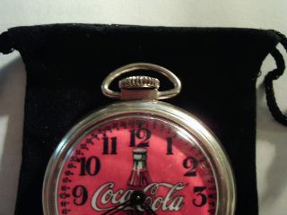 Vintage 16S Westclox Coca Cola Theme Dial & Case Runs Well. 2
