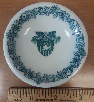 Vintage Carr? West Point Ny Military Academy Cadet Mess Hall Butter Pat Plate