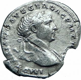 TRAJAN creates ARABIA Province 110AD Camel Ancient Silver Roman Rome Coin i77955 2