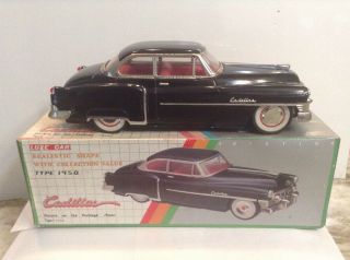 Cadillac Japan Tin Toy Blik Black Car Vintage Rare Antique Box Masudaya Nomura