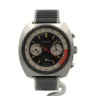 Vintage S/s Longines Chronograph Valjoux 72 Movement 330 Cal Wrist Watch 6054