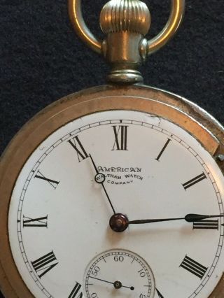 Antique American Waltham Watch Co.  Pocket Watch 11 Jewels Wm.  Ellery Circa 1883 3