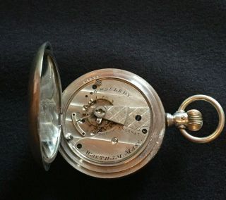 Antique American Waltham Watch Co.  Pocket Watch 11 Jewels Wm.  Ellery Circa 1883 4