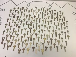 160 Antique Vintage Flat Skeleton Uncut Keys Yale Towne Sargent Over 160 Keys❌