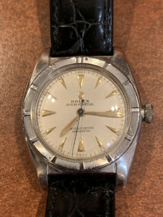 Vintage Rolex Oyster Perpetual Chronometer 5015 Bubbleback 1940s