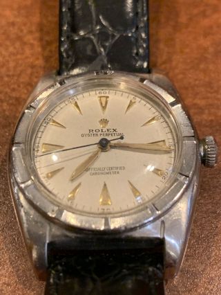 Vintage Rolex Oyster Perpetual Chronometer 5015 Bubbleback 1940s 2