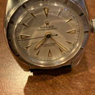 Vintage Rolex Oyster Perpetual Chronometer 5015 Bubbleback 1940s 4