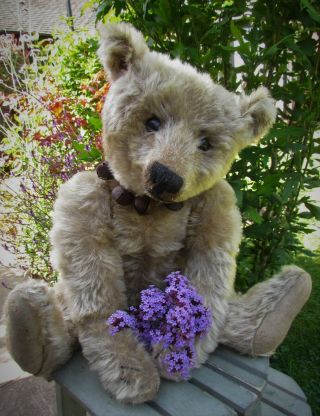 ANTIQUE OLD MOHAIR STEIFF TEDDY BEAR 18 INCHES 2