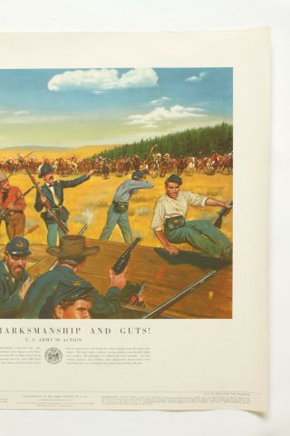 Good Marksmanship McBarron Vintage 1953 History of the United States Army Print 3